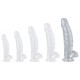 Gode transparent Dickannel XXL 27 x 8cm 