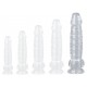 Gode transparent Dickannel XXL 27 x 8cm 
