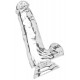 Gode Réaliste Diamond Dick 13.5 x 3.7cm Transparent 