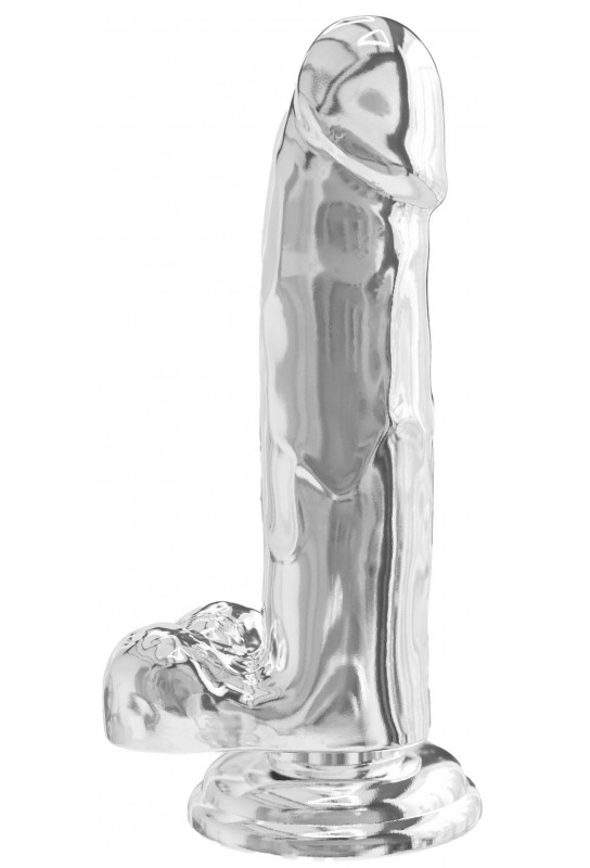 Gode Réaliste Diamond Dick 15.5 x 4cm Transparent 