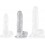 Gode Transparent Clean Dick M 14 x 4cm