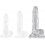 Gode Transparent Clean Dick L 15 x 4.5cm