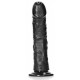 Gode Ventouse Curved RealRock 20 x 4.6cm Noir 