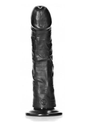 Gode Ventouse Curved RealRock 20 x 4.6cm Noir 