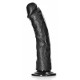 Gode Ventouse Curved RealRock 20 x 4.6cm Noir 