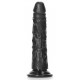 Gode Slim Dildo RealRock 15.5 x 3.8cm Noir 