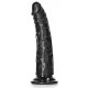 Gode Slim Dildo RealRock 15.5 x 3.8cm Noir 