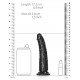 Gode Slim Dildo RealRock 15.5 x 3.8cm Noir 