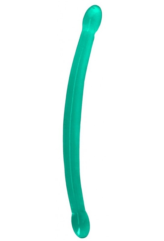 Double gode Crystal RealRock 42 x 3.2cm Vert 