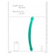 Double gode Crystal RealRock 42 x 3.2cm Vert 
