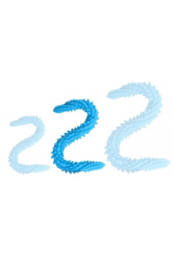 Double Gode Scolop M 50 x 4cm Bleu 