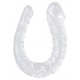Double Gode transparent U Jelly M 15 x 4cm 