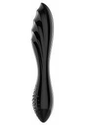 Gode en verre Dazzling Crystal 1 - 18 x 3.6cm Noir