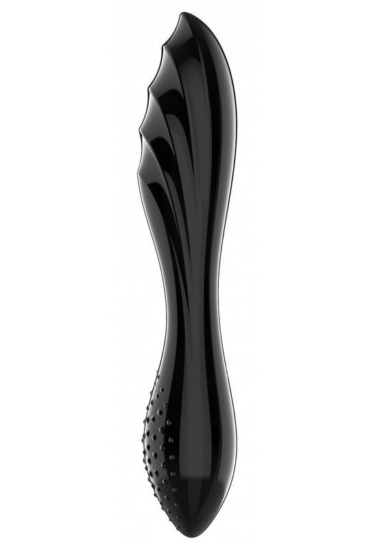Gode en verre Dazzling Crystal 1 - 18 x 3.6cm Noir 
