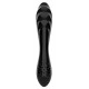 Gode en verre Dazzling Crystal 1 - 18 x 3.6cm Noir 