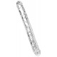 Double Gode Diamond Dick 34 x 3.8cm Transparent 
