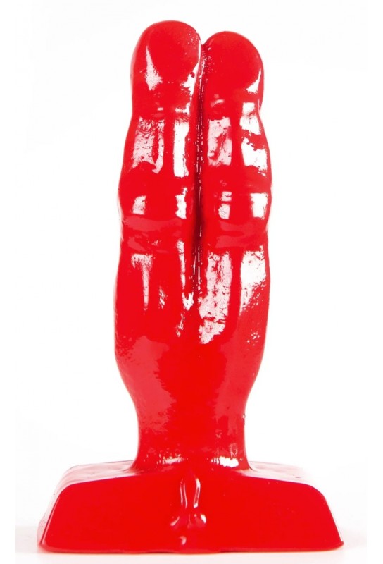 Plug Zizi Double Finger Fuck 10 x 4 cm Rouge 