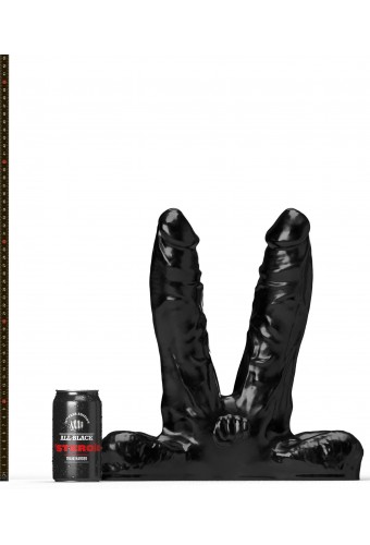 Double Gode ABS03 Teamwork All Black Steroïd 25 x 7cm 