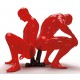 Double Gode ABS03 Teamwork All Black Steroïd 25 x 7cm 