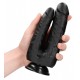 Double Gode Double Trouble 15 x 4.5cm Noir 