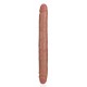 Double Gode Straight Slim 30.5 x 3.5cm Marron 