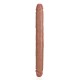 Double Gode Straight Slim 35.5 x 3.8cm Marron
