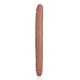 Double Gode Straight Slim 35.5 x 3.8cm Marron 