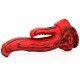 Double Gode Dobhorse 18 x 7cm Rouge et Noir 