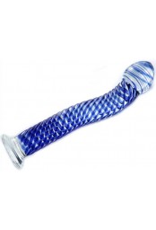 Gode en verre Blue Wave 17.5 x 2.6 cm