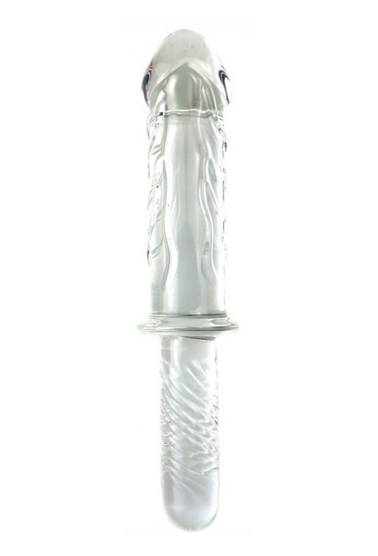 Gode Poignée en verre Ice King 16.5 x 5.2cm 