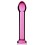 Gode en verre Romande Right 15 x 3.3cm Rose