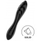 Gode en verre Dazzling Crystal 1 - 18 x 3.6cm Noir 