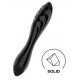 Gode en verre Dazzling Crystal 1 - 18 x 3.6cm Noir 