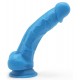 Gode Happy Dick 14 x 3.8 cm Bleu 