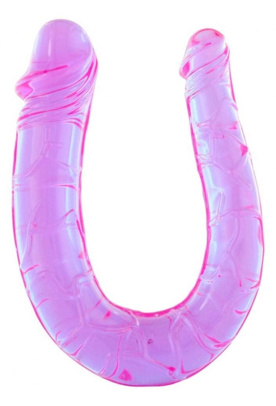 Dougle gode Twin Dong 11 x 3.4cm Violet 