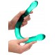 Double gode Crystal RealRock 42 x 3.2cm Vert 