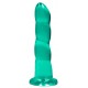 Gode Twist Crystal RealRock 16 x 4cm Vert