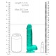 Gode Crystal Clear 12 x 3cm Vert 