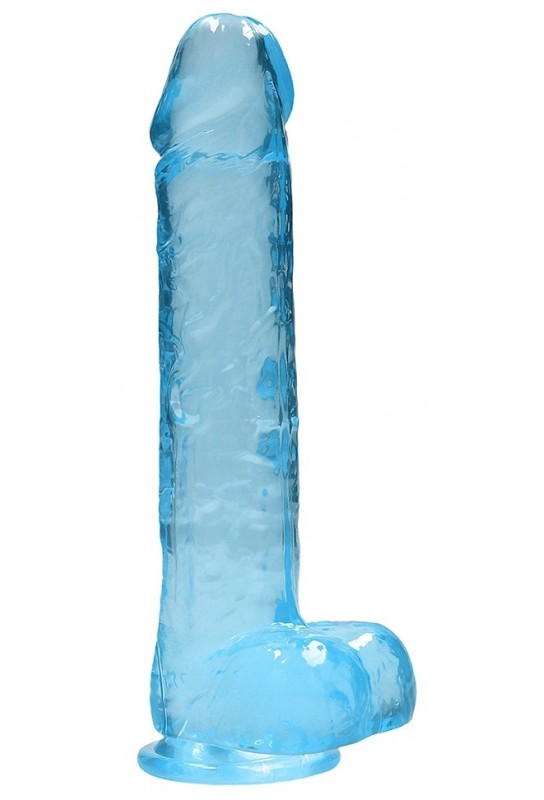 Gode Crystal Clear 19 x 4.5cm Bleu 