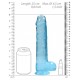 Gode Crystal Clear 19 x 4.5cm Bleu 
