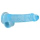Gode Crystal Clear 16 x 4cm Bleu 