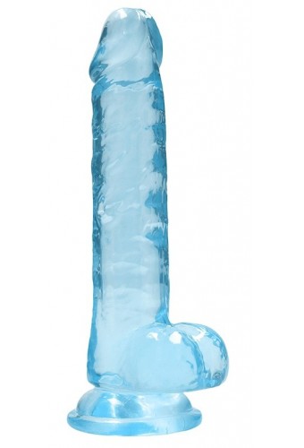 Gode Crystal Clear 14 x 3.5cm Bleu 