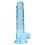 Gode Crystal Clear 14 x 3.5cm Bleu