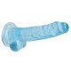 Gode Crystal Clear 14 x 3.5cm Bleu 