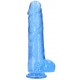 Gode Crystal Clear 21 x 5.5cm Bleu 