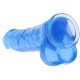 Gode Crystal Clear 21 x 5.5cm Bleu 