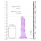 Gode Twist Crystal RealRock 16 x 4cm Violet 