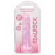 Gode Twist Crystal RealRock 16 x 4cm Rose 