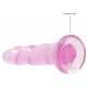 Gode Twist Crystal RealRock 16 x 4cm Rose 