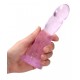 Gode Twist Crystal RealRock 16 x 4cm Rose 